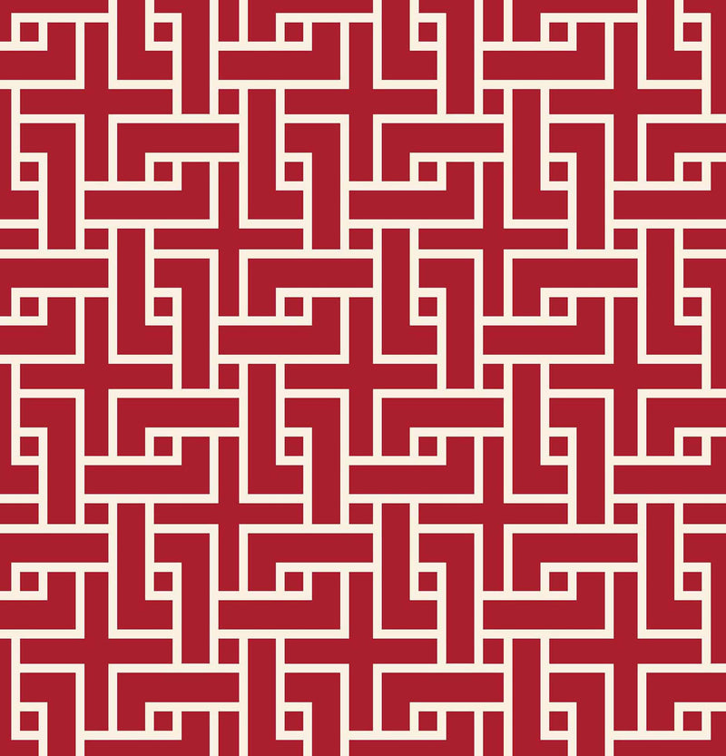 RM Coco - Manchurian Fret - Fabric by the Yard - Samples Available Upon Request