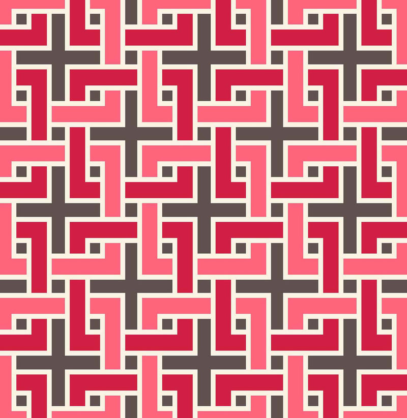 RM Coco - Manchurian Fret - Fabric by the Yard - Samples Available Upon Request