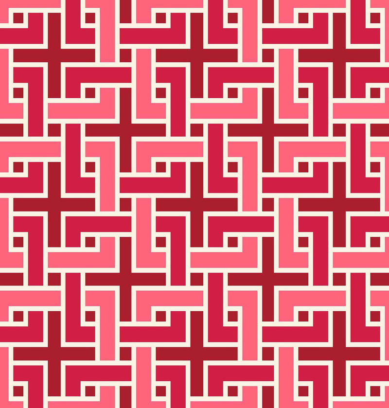 RM Coco - Manchurian Fret - Fabric by the Yard - Samples Available Upon Request