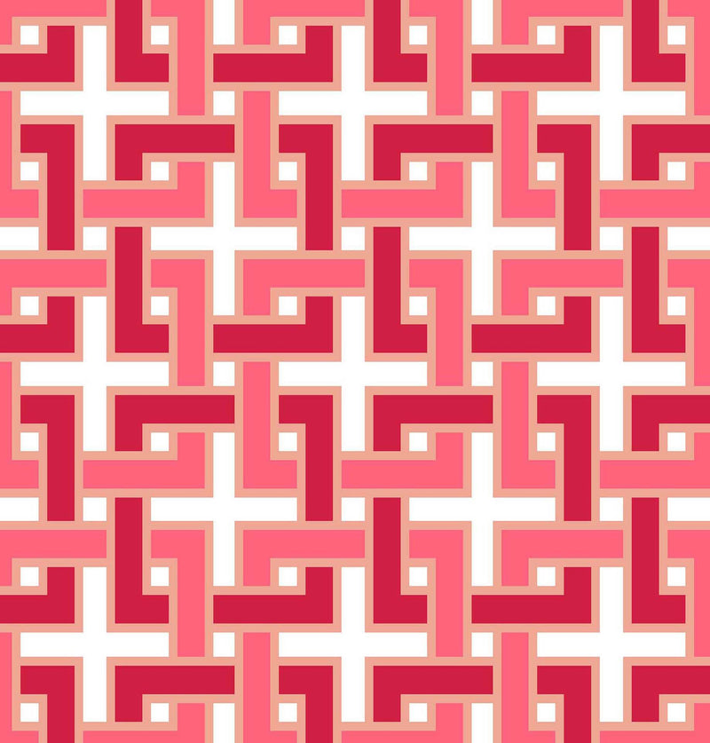 RM Coco - Manchurian Fret - Fabric by the Yard - Samples Available Upon Request