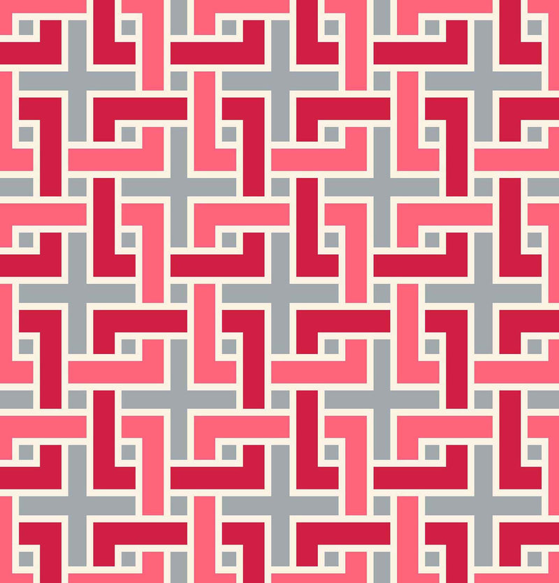 RM Coco - Manchurian Fret - Fabric by the Yard - Samples Available Upon Request