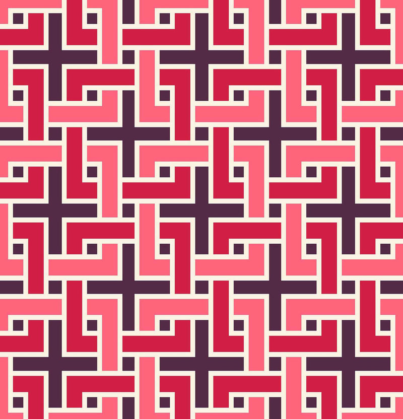 RM Coco - Manchurian Fret - Fabric by the Yard - Samples Available Upon Request