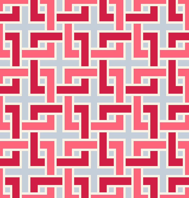 RM Coco - Manchurian Fret - Fabric by the Yard - Samples Available Upon Request