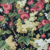 Maxwell - FLORIBUNDA (WP) - MIDNIGHT - Wallcovering by the 11 Yard Roll