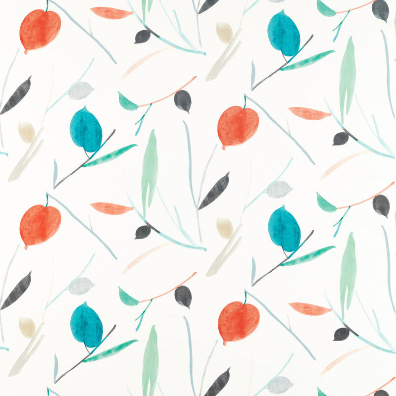 SCION - OXALIS- PIMENTO/MARINE - Fabric by the Yard PIMENTO/MARINE