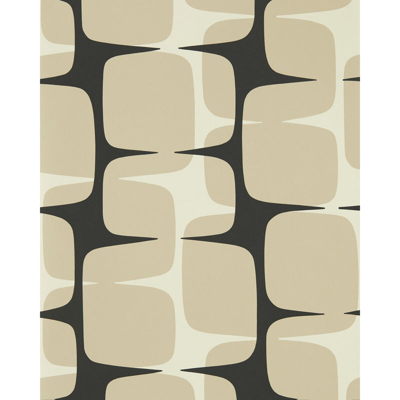 SCION - GOING LOHKO- POWDER/LIQUORICE - Wallcovering by the Roll POWDER/LIQUORICE
