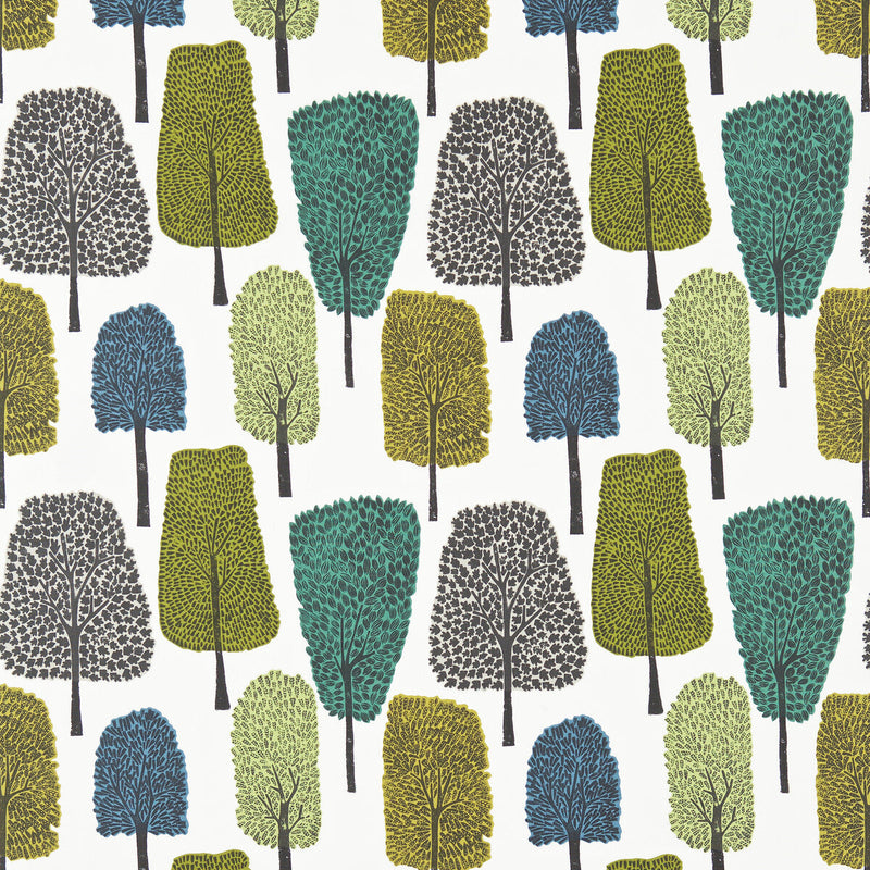 SCION - CEDAR- SLATE/APPLE/IVY - Fabric by the Yard SLATE/APPLE/IVY