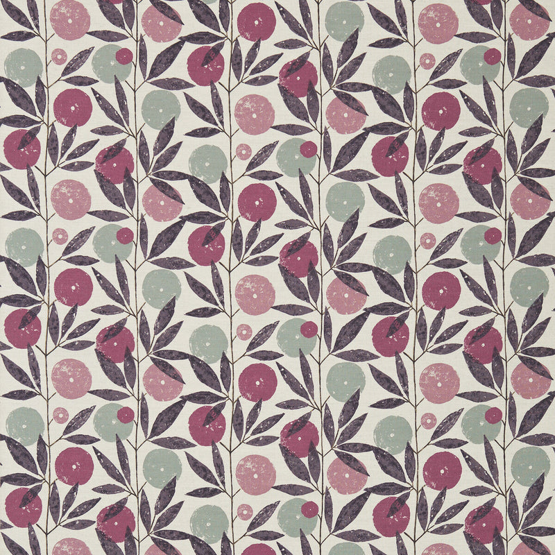 SCION - BLOMMA- HEATHER/DAMSON/STONE - Fabric by the Yard HEATHER/DAMSON/STONE