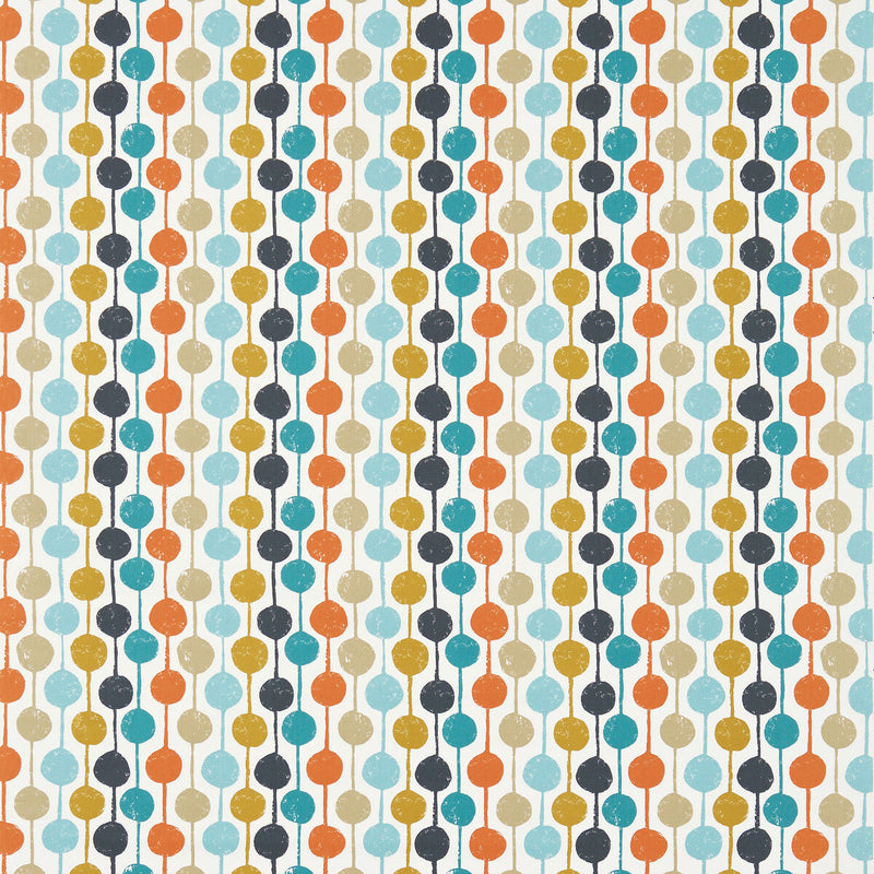 SCION - TAIMI- SULPHUR/TANGERINE/KINGFISHER - Fabric by the Yard SULPHUR/TANGERINE/KINGFISHER