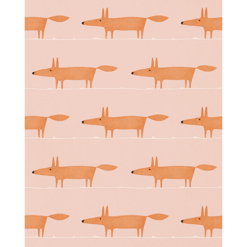 SCION - MIDI FOX WP- MILKSHAKE/ROSE - Wallcovering by the Roll MILKSHAKE/ROSE