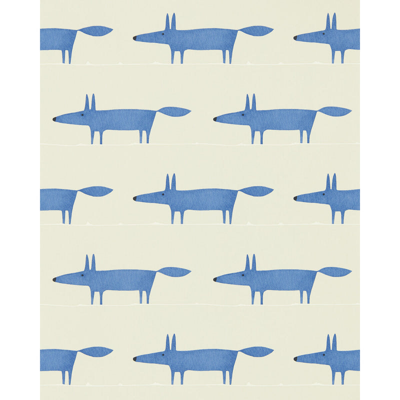 SCION - MIDI FOX WP- PEBBLE/DENIM - Wallcovering by the Roll PEBBLE/DENIM
