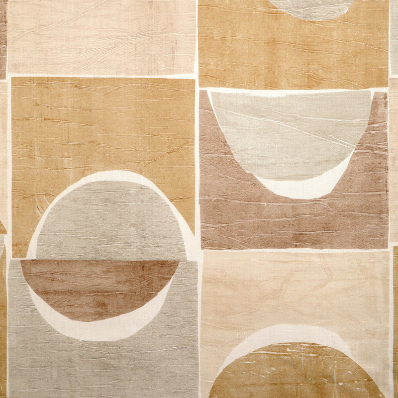 KRAVET COUTURE - NIKO PRINT- CAMEL - Fabric by the Yard CAMEL