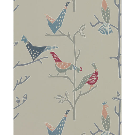 SCION - PASSARO- ROSE/STEEL - Wallcovering by the Roll ROSE/STEEL