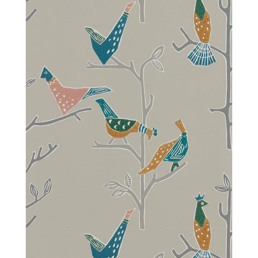 SCION - PASSARO- GINGER/TEAL - Wallcovering by the Roll GINGER/TEAL