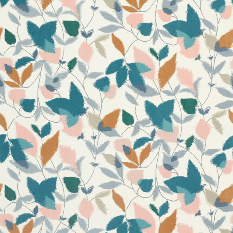 SCION - AKIRA- GINGER/TEAL/OLIVE - Fabric by the Yard GINGER/TEAL/OLIVE