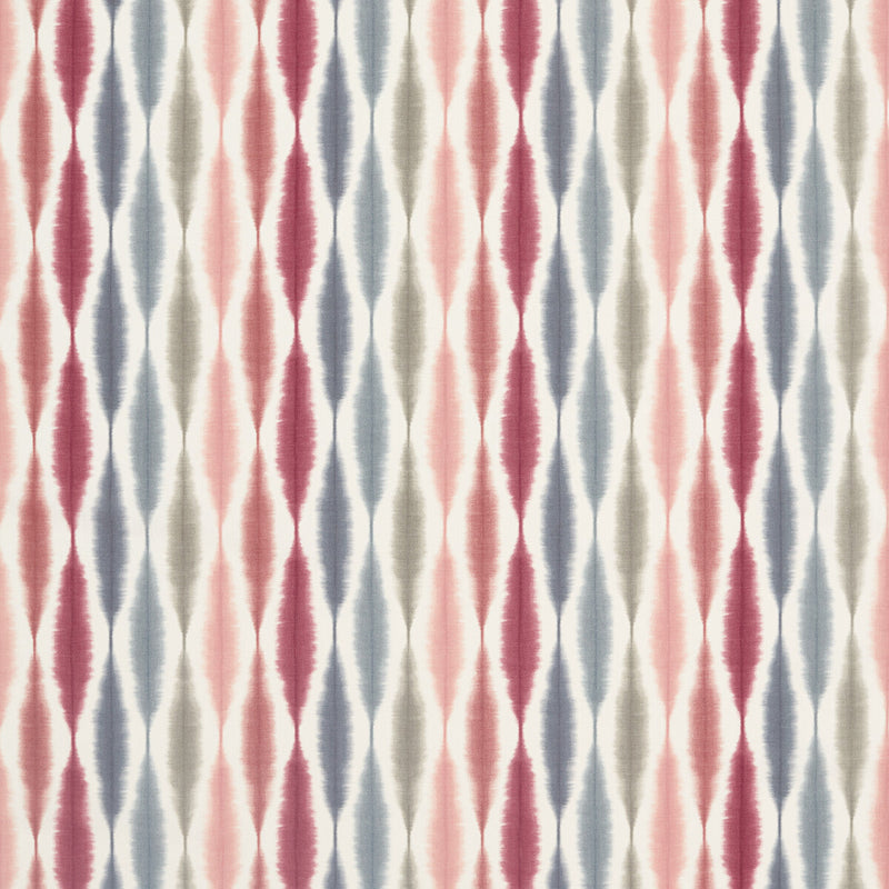 SCION - USUKO- CRANBERRY/ROSE/STEEL - Fabric by the Yard CRANBERRY/ROSE/STEEL