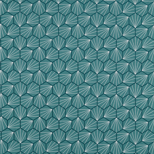 SCION - AIKYO- TEAL - Fabric by the Yard TEAL