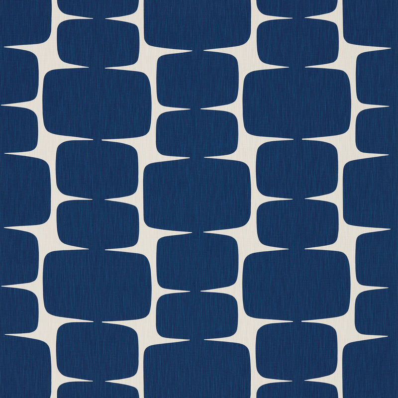SCION - LOHKO- INDIGO/JASMINE - Fabric by the Yard INDIGO/JASMINE