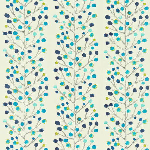 SCION - BERRY TREE- PEACOCK/POWDER BLUE - Fabric by the Yard PEACOCK/POWDER BLUE