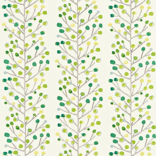 SCION - BERRY TREE- EMERALD/LIME/CHALK - Fabric by the Yard EMERALD/LIME/CHALK