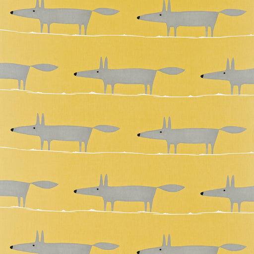 SCION - MR FOX- SUNFLOWER/GULL/CHALK - Fabric by the Yard SUNFLOWER/GULL/CHALK