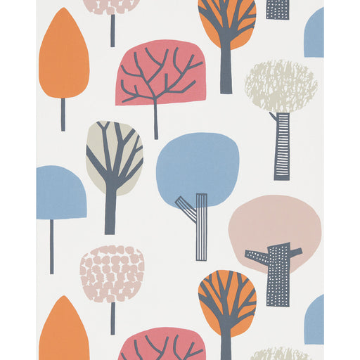 SCION - LIORA- WATERMELON/TANGERINE/LAKE - Wallcovering by the Roll WATERMELON/TANGERINE/LAKE