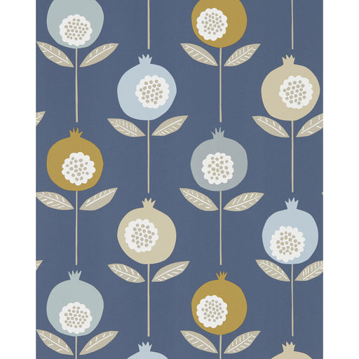 SCION - PEPINO WP- SKY/CINNAMON/INK - Wallcovering by the Roll SKY/CINNAMON/INK
