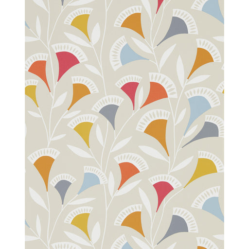 SCION - NOUKKU WP- WATERMELON/TANGERINE/SLATE - Wallcovering by the Roll WATERMELON/TANGERINE/SLATE