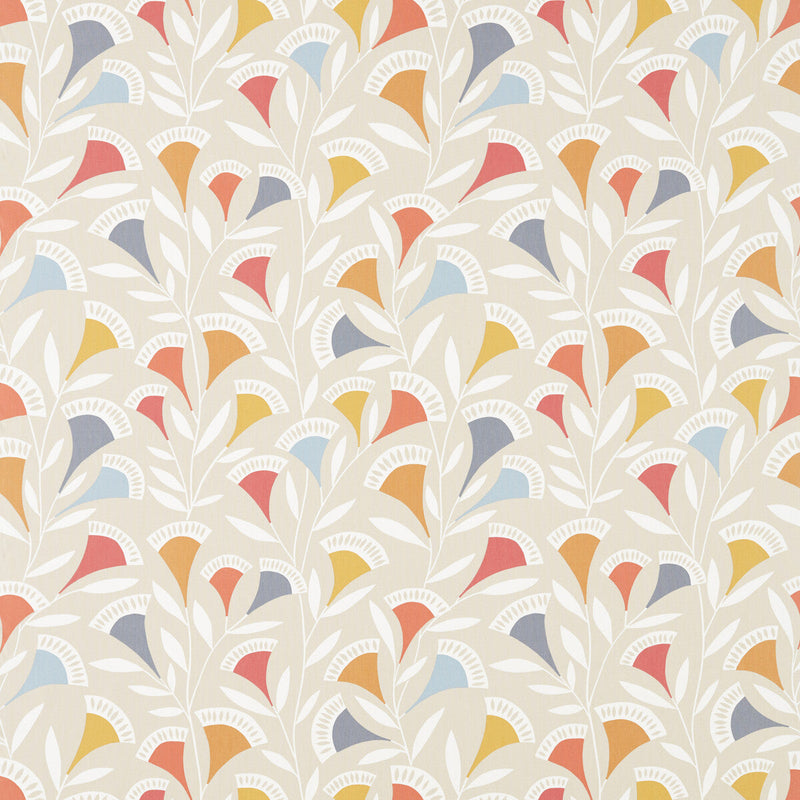 SCION - NOUKKU- WATERMELON/TANGERINE/SLATE - Fabric by the Yard WATERMELON/TANGERINE/SLATE