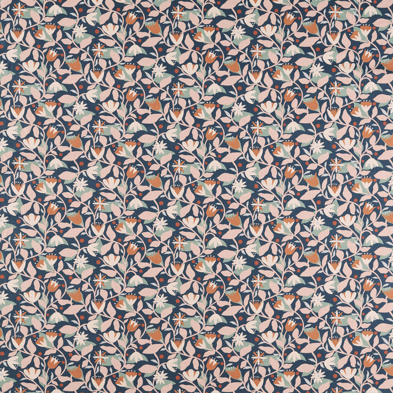 SCION - DANCING DAISIES - MIDNIGHT - Fabric By The YARD