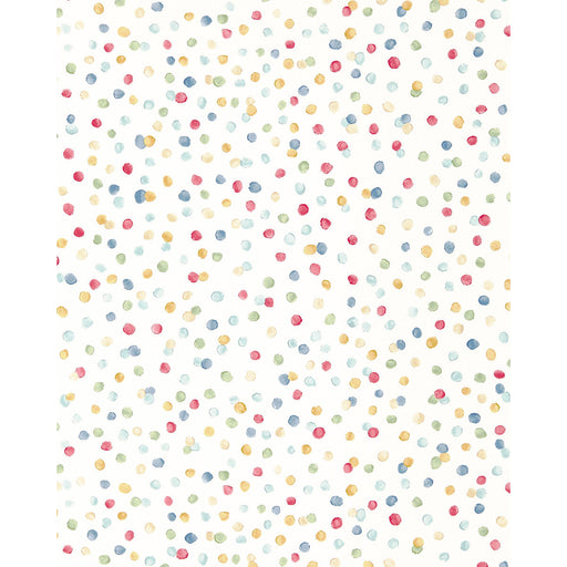 SCION - LOTS OF DOTS- PISTACHIO/PIMENTO/DENIM - Wallcovering by the Roll PISTACHIO/PIMENTO/DENIM