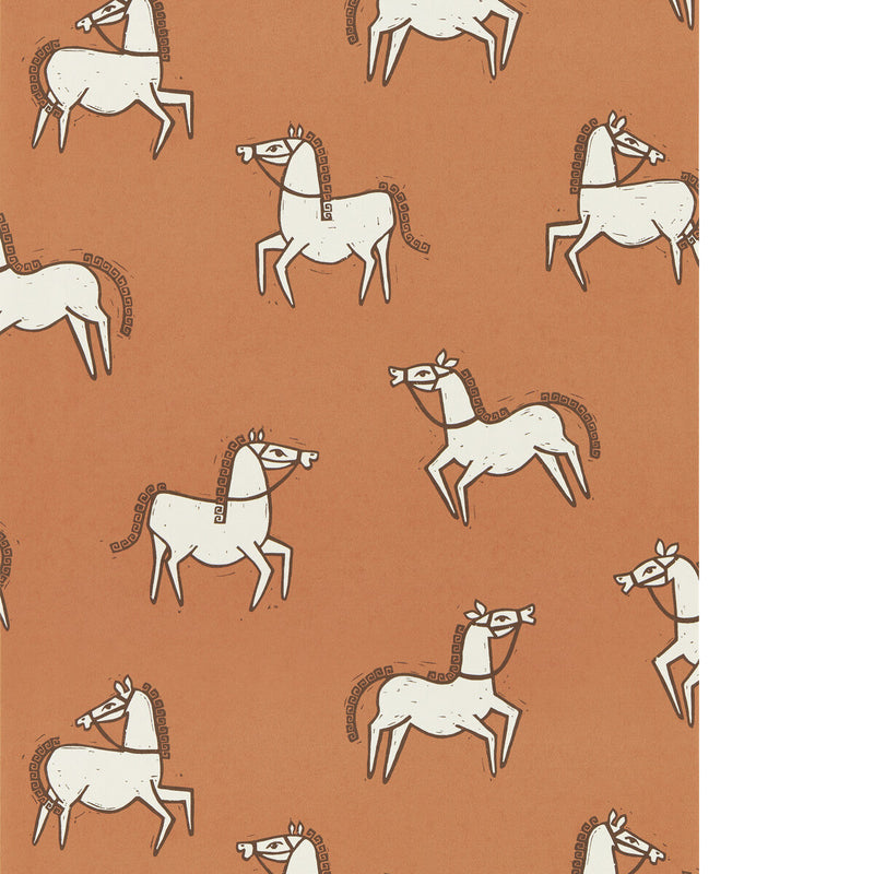 SCION - CANTER WP - BRICK - Wallpaper By The ROLL