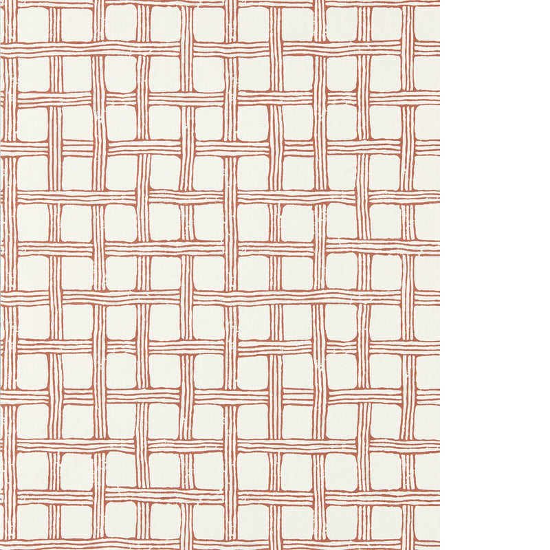 SCION - FRETWORK WP - LADYBIRD RED - Wallpaper By The ROLL