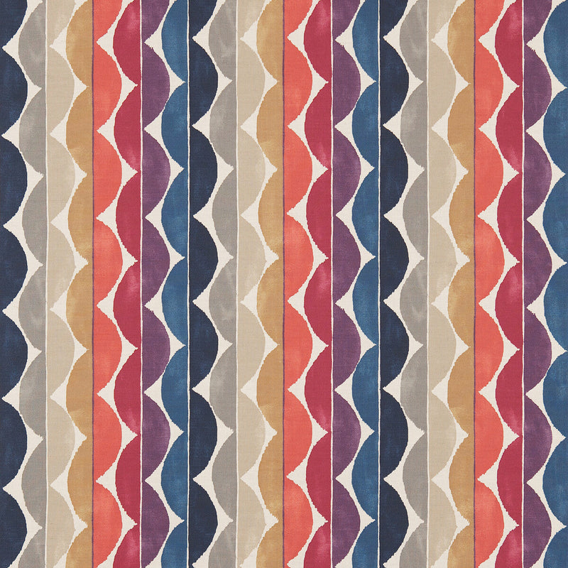 SCION - YOKI- FIG/AMBER/INDIGO - Fabric by the Yard FIG/AMBER/INDIGO