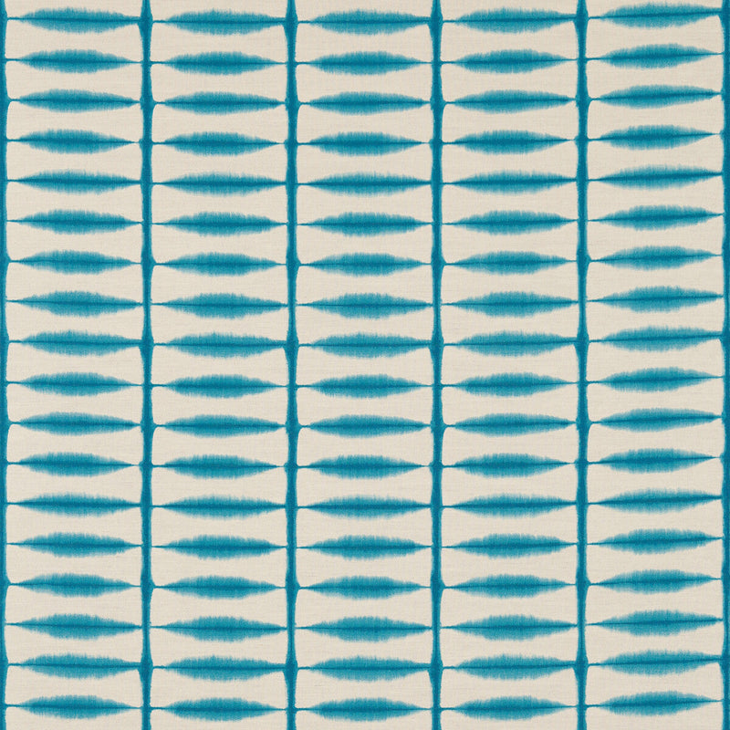 SCION - SHIBORI- TEAL/LINEN - Fabric by the Yard TEAL/LINEN