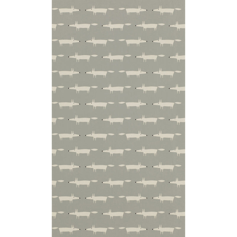 SCION - LITTLE FOX WP- SILVER - Wallcovering by the Roll SILVER
