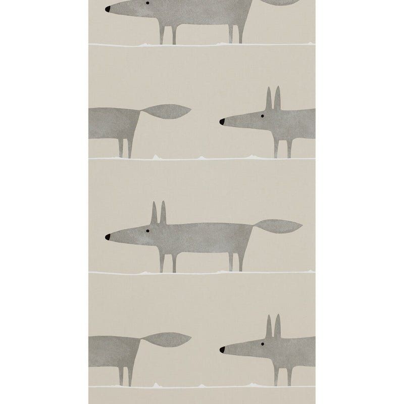 SCION - MR FOX WP- SILVER - Wallcovering by the Roll SILVER