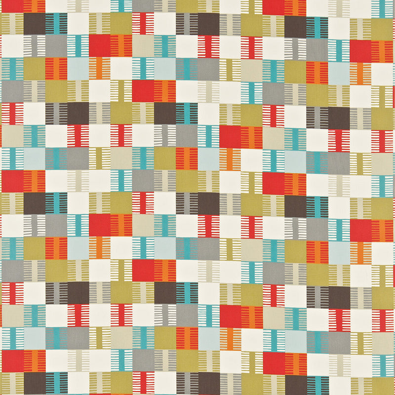 SCION - NAVAJO- TOMATO/MULTI - Fabric by the Yard TOMATO/MULTI