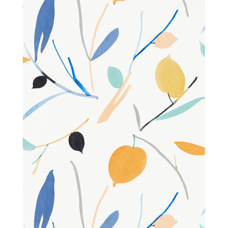 SCION - OXALIS WP- PAPAYA/HONEY - Wallcovering by the Roll PAPAYA/HONEY