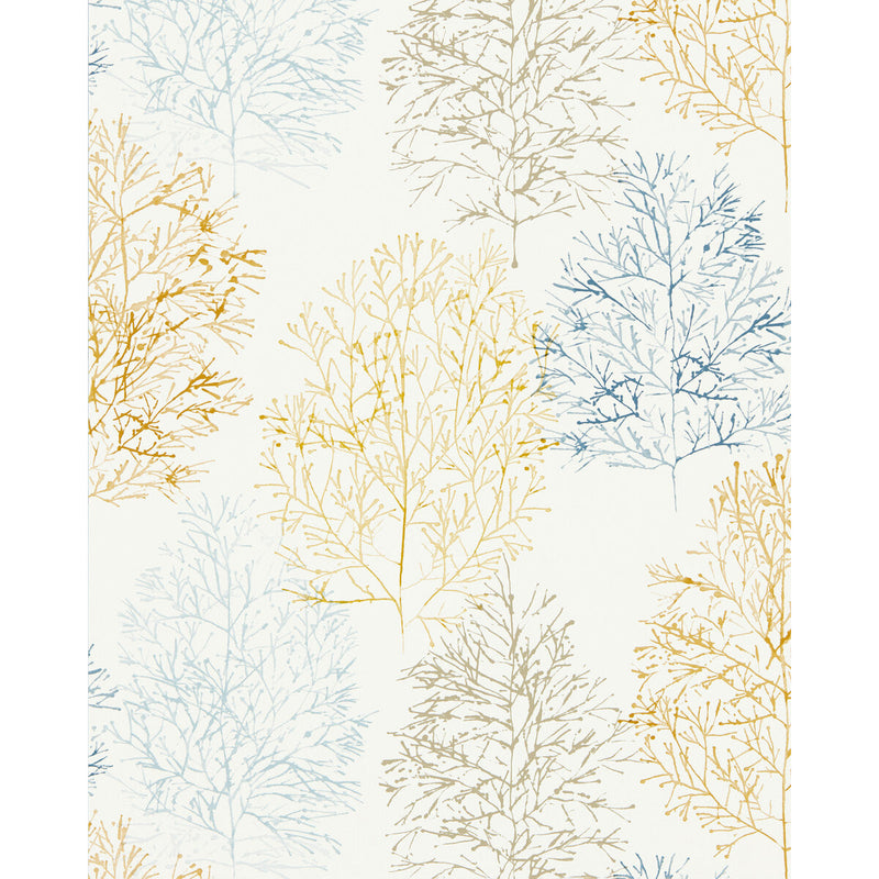 SCION - SOETSU WP- STONEWASH/PAPAYA - Wallcovering by the Roll STONEWASH/PAPAYA