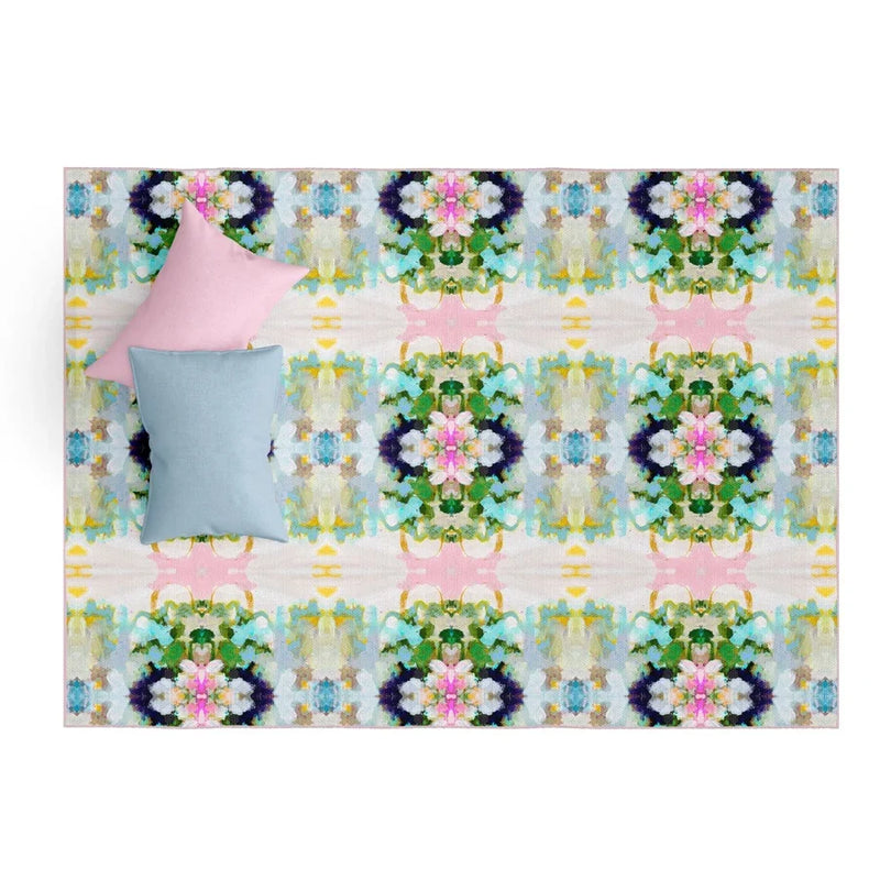 Nantucket Bloom Floor Mat, 2.5' x 8'