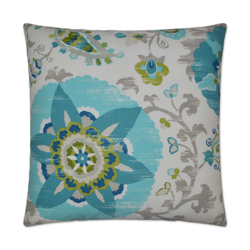 Outdoor Silsila Pillow - Turquoise - DV Kap