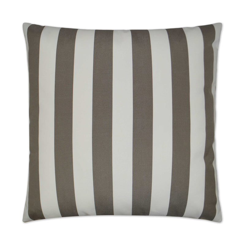 Outdoor Cafe Stripe Pillow - Driftwood - DV Kap