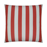 Outdoor Cafe Stripe Pillow - Red - DV Kap