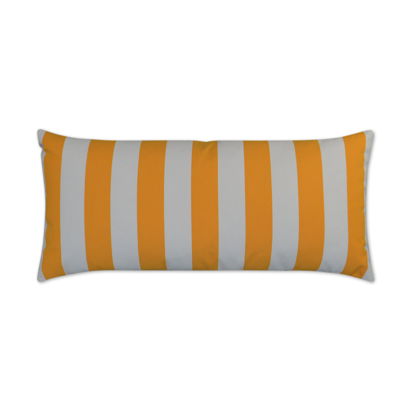 Outdoor Cafe Stripe Lumbar Pillow - Yellow - DV Kap