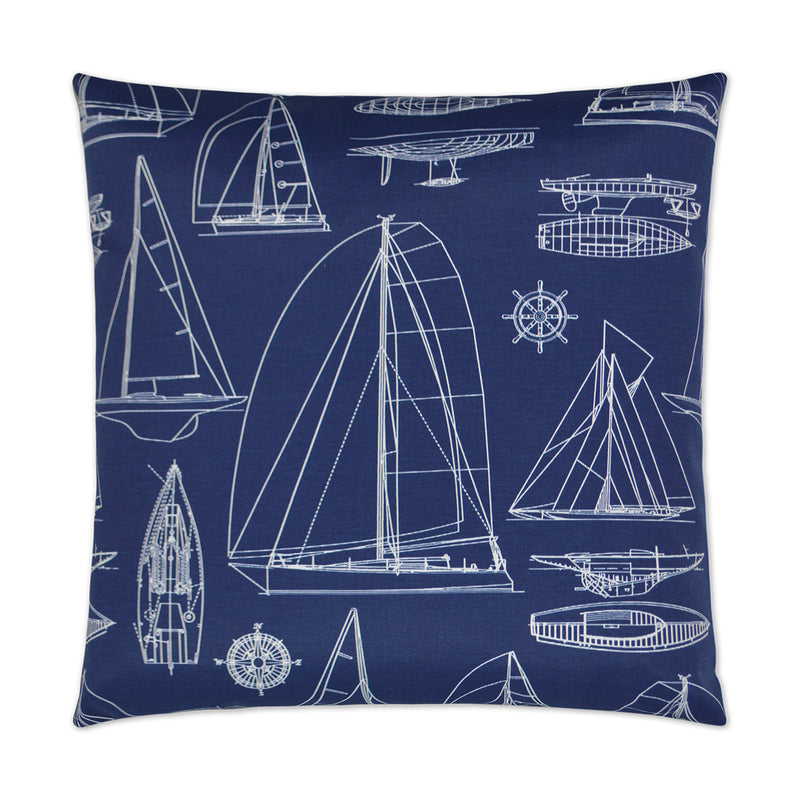 Outdoor Sailing Pillow - Navy - DV Kap