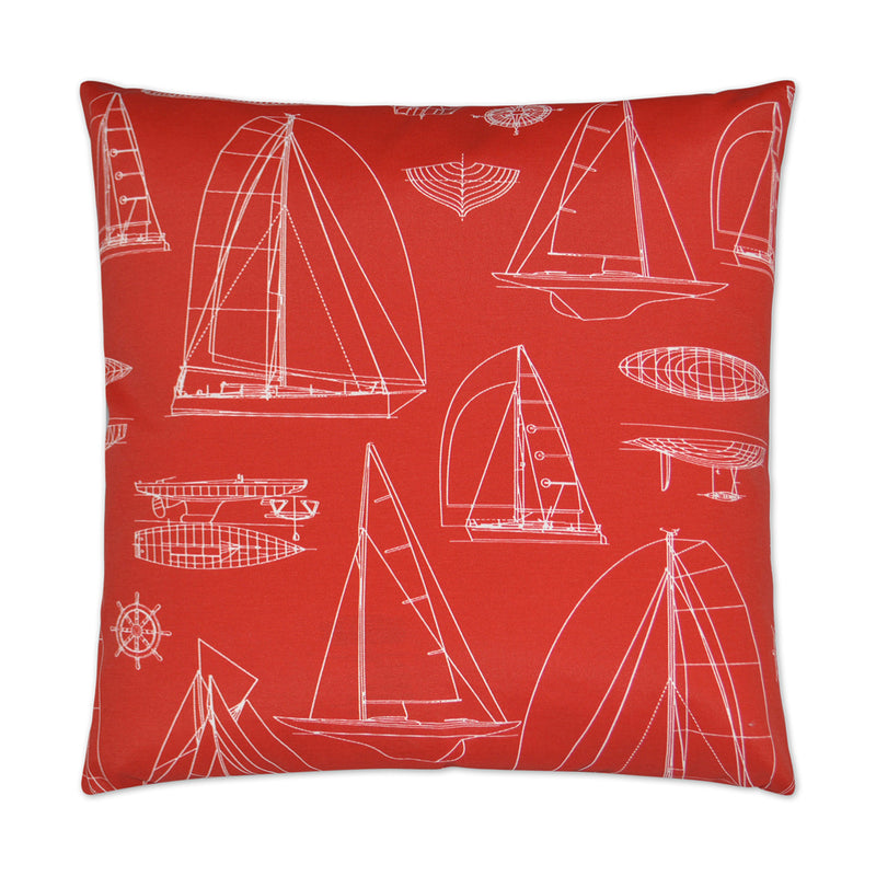 Outdoor Sailing Pillow - Red - DV Kap