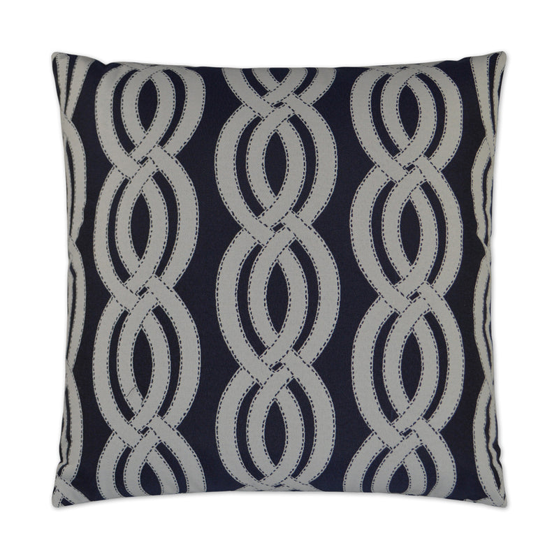 Outdoor Sea Shore Pillow - Navy - DV Kap