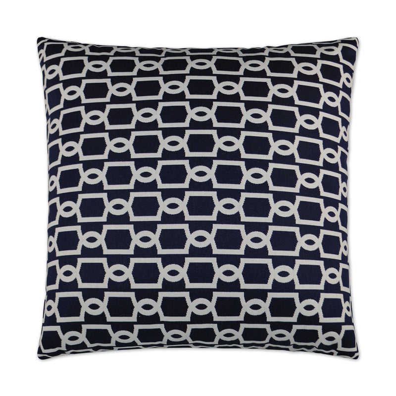 Outdoor Ocean Gate Pillow - Navy - DV Kap