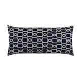 Outdoor Ocean Gate Lumbar Pillow - Navy - DV Kap